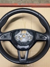 2018 SKODA KAROQ Mk1 Multifunctional Black Leather Steering Wheel