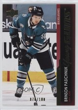 2021 Upper Deck Series 1 Young Guns Exclusives /100 Brinson Pasichnuk #220 0c2n