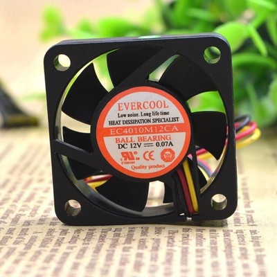 1 pcs EVERCOOL EC4010M12CA 4010 12V 0.07A 4CM silent CPU cooling fan *la