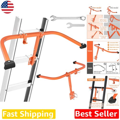 #ad #ad Upgraded Ladder Stabilizer Heavy Duty Steel Telescopic Secure Double Lock $94.99