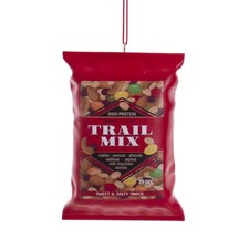 Kurt Adler Red Trail Mix Bag Ornament, 4.25"