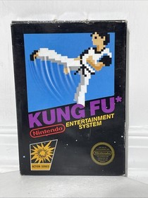 NES Kung Fu 5 Screw/Hang Tab CIB NINTENDO NICE 🔥