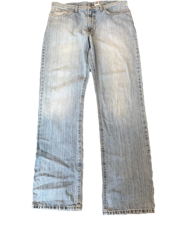 Pantalones de mezclilla para hombre Cinch etiqueta blanca corte bota 100 % algodón S 38x36 relajados BC Foto 3 de 4
