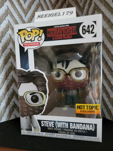 NEW In Box Funko Pop! Stranger Things STEVE (with Bandana) #642 Hot Topic Excl.!