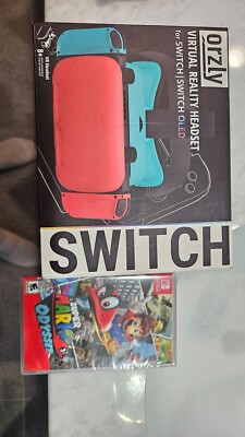 Nintendo switch virtual reality headset with Mario world Odyssey