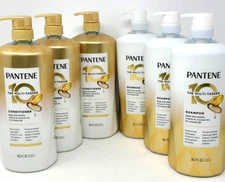 3 x set of Pantene The Multi-Tasker 10 SHAMPOO & CONDITIONER, 38.2 fl oz