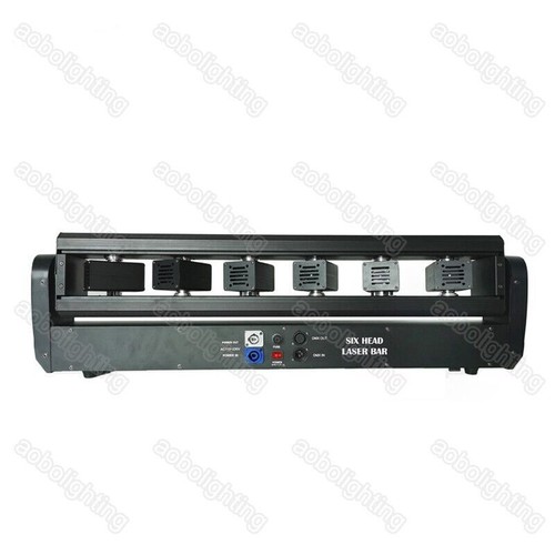 6 Head RGB Full Color Beam Moving Head Stage Laser Lighting DJ Disco Party Laser - Picture 6 of 7