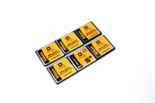 Lot of 6 Lexar Nikon Coolpix Starter Compact Flash 16MB Memory Card 8X Speed
