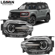 For 2021-2024 Ford Bronco Sport w/o LED Signature Projector Headlight Pair LH&RH