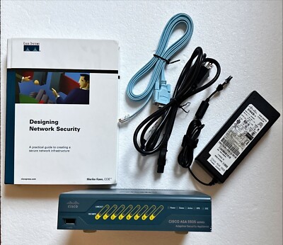 Cisco ASA 5505 Firewall, w/ Cisco Press Designing Network Security Book