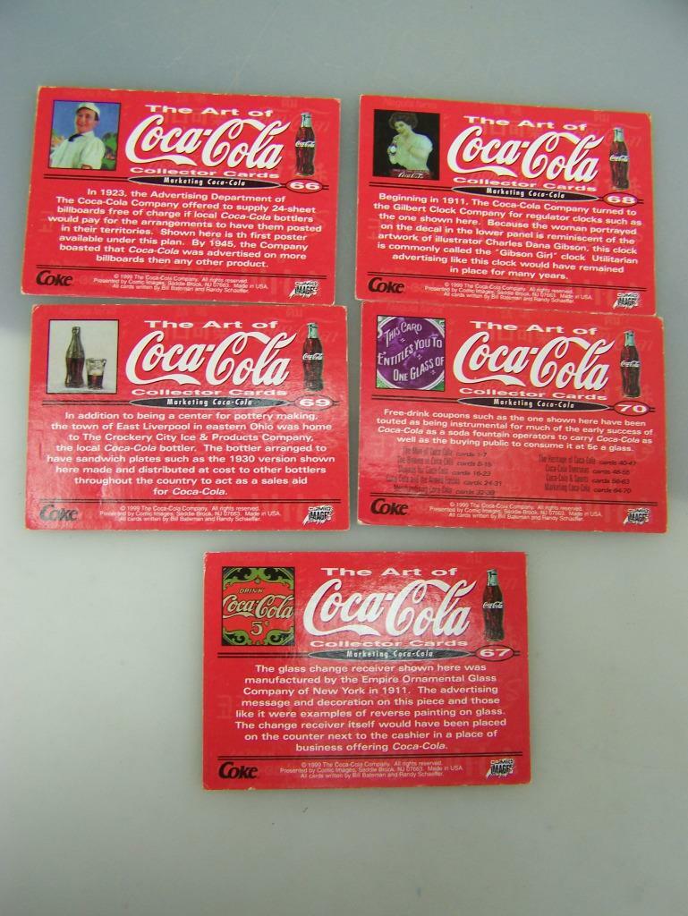 Five 1999 The Art of Coca-Cola Collector trading cards 119 | eBay