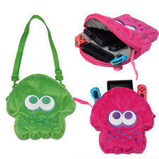 Splatoon 2 Calamar Bolsa de Felpa Estuche de Transporte Bolsa de Almacenamiento Bolso de Hombro Portátil