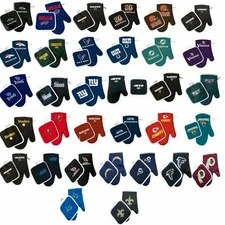 NEW Officially Licensed Football Team Oven Mitt and Pot Holder Set  -Pick A Team