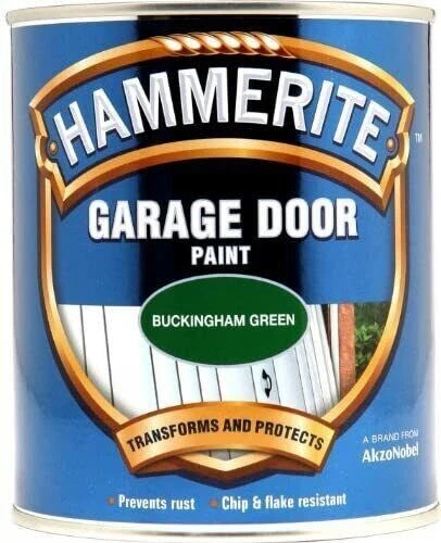 Hammerite - Garage Door Paint Prevent Rust GLOSS Finish 750ml - Buckingham Green