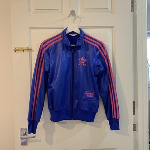 jacket with pink stripes