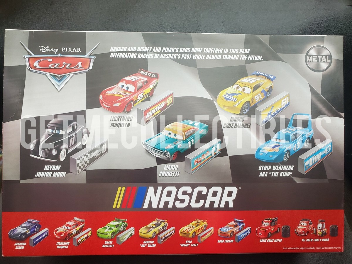 DISNEY PIXAR CARS NASCAR THROUGH THE YEARS 5 PACK METAL 2021 SAVE