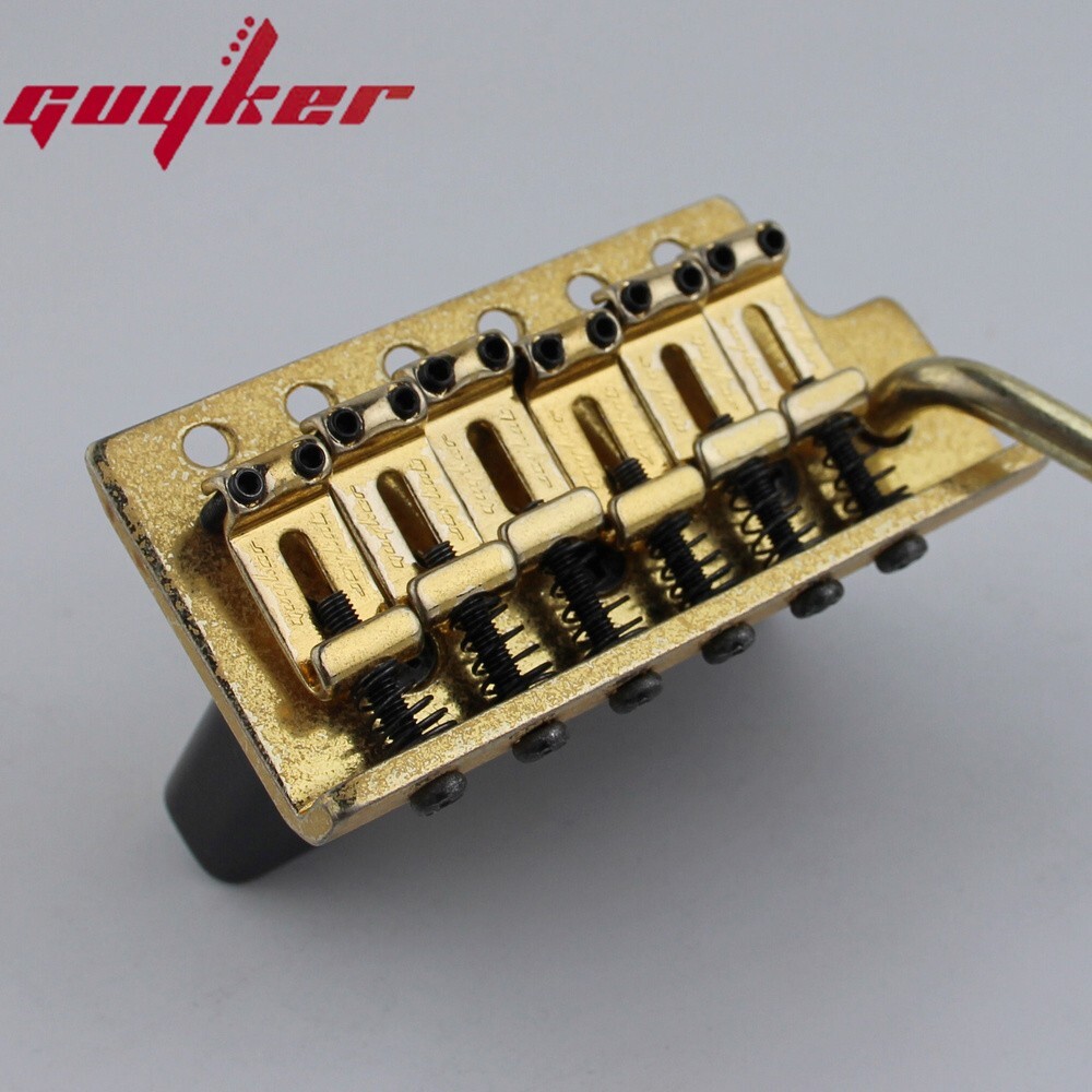 Musiclily Pro Vintage-style Guitar 56.5mm(2-7/32 inch) Steel Saddles Tremolo Bridge for Vintage Fender American ST Guitar - 18