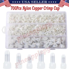 700/300Pcs Closed End Crimp Cap Wire Connectors Terminals 22-10AWG