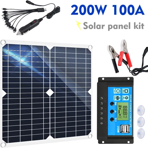 16000W Complete Solar Panel Kit Solar Power Generator 100A Home 110V Grid System - Picture 16 of 28