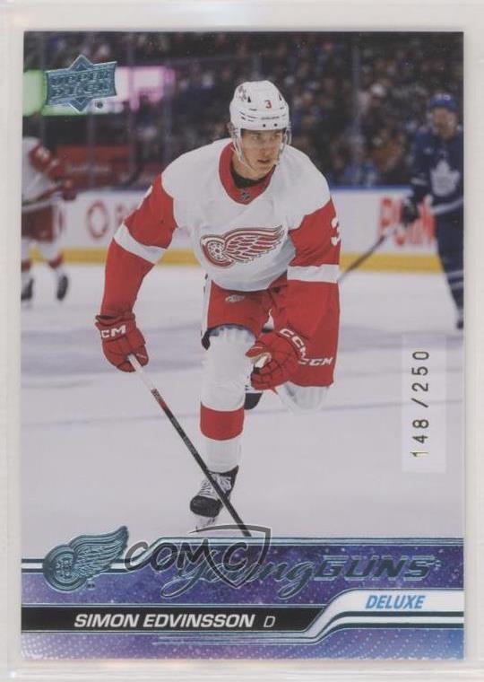 2023 Upper Deck Series 1 Young Guns Deluxe /250 Simon Edvinsson #228 Rookie RC