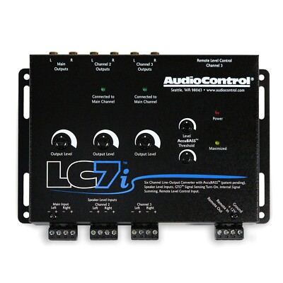 AudioControl LC7i 6-CH High-Low-Converter GTO  AccuBASS  Car Audio