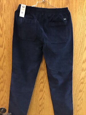 Dockers California Pull-On Pants MEDIUM 32-36x30 Tapered Navy