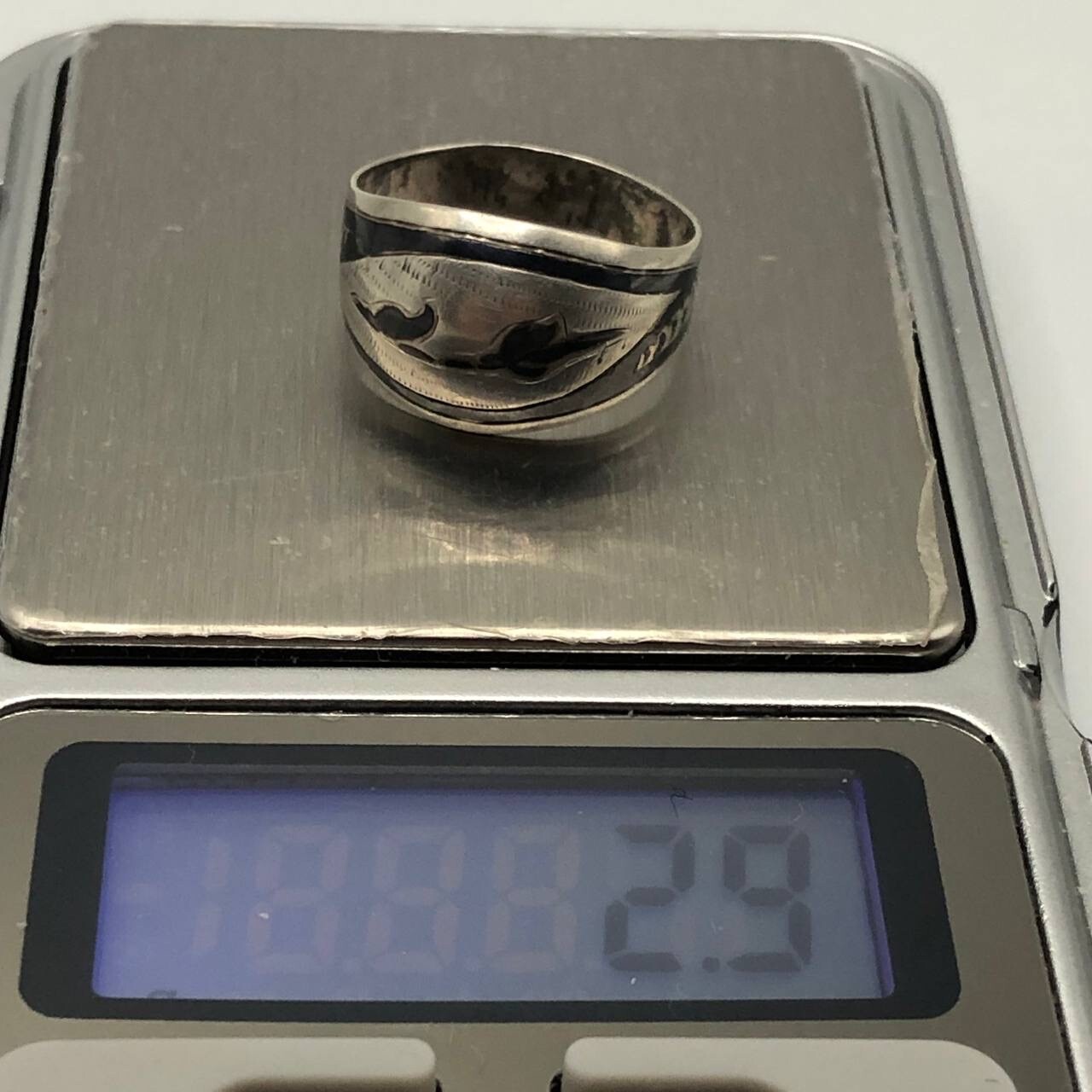 Old Soviet Silver 875 Ring Kubachi - image 2