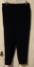 Chico's Classic Navy Pull On Crepe Ankle Pant Size 0.5R 6R NWT