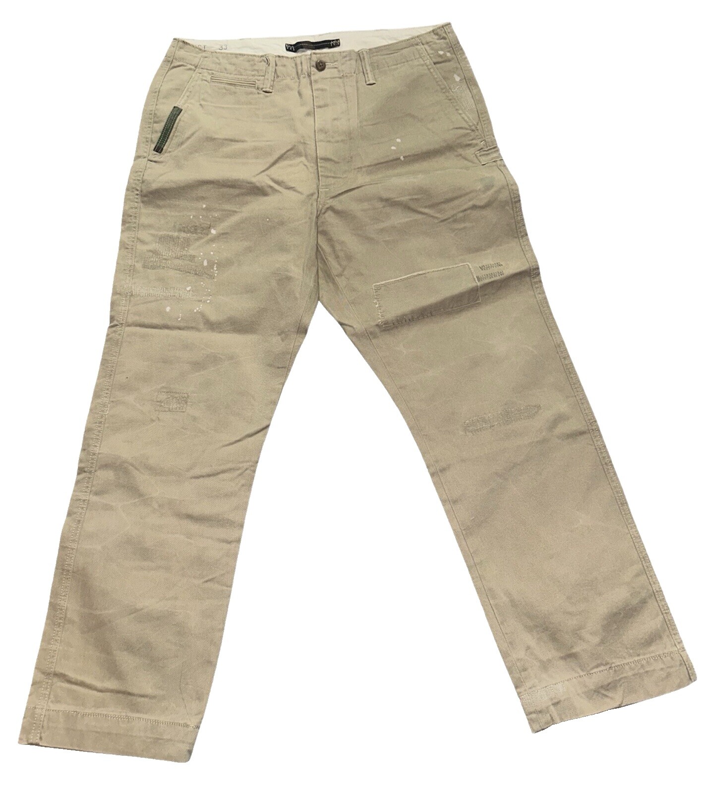 パンツ swedish army 1945 Vintage WWII Swedish Uniform Pants Slitman Belt Cuffs 31 X