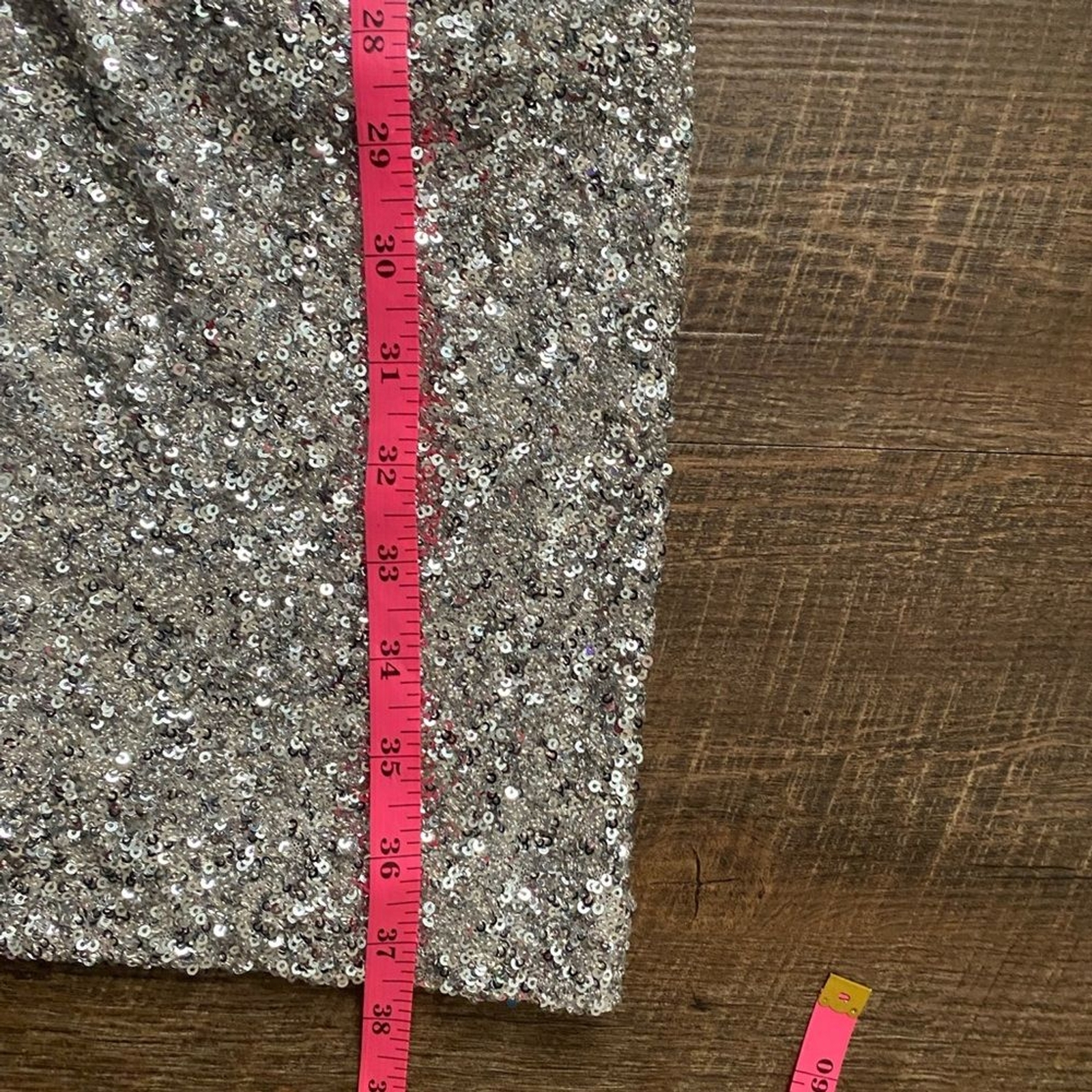 EXPRESS sleeveless silver sequin asymmetrical dre… - image 15