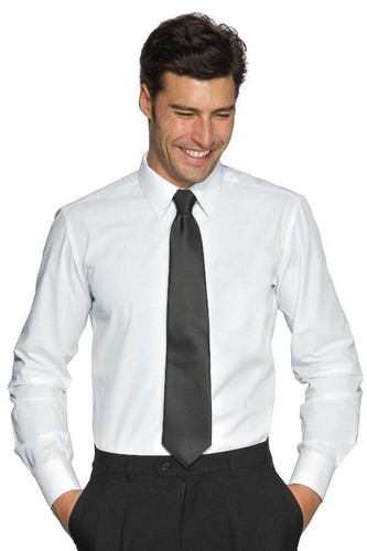 Camicia Da Sera Essential Bianca In Cotone Con Polsini Alla Francese - Foto 7