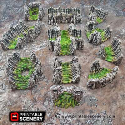Wyrm Tunnels - 15mm 28mm 32mm Clorehaven and the Goblin Grotto Wargaming Terrain