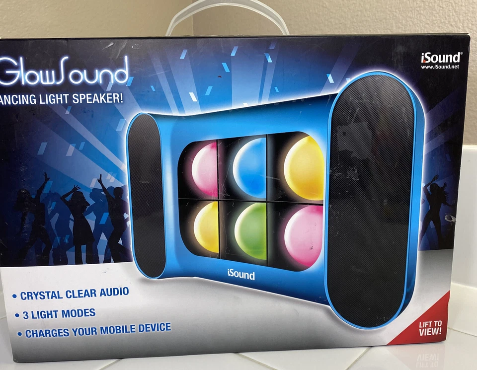 Altavoz de luz de baile iSound iGlowSound azul - NUEVO. 3 modos de luz, respiración lenta Foto 2 de 4