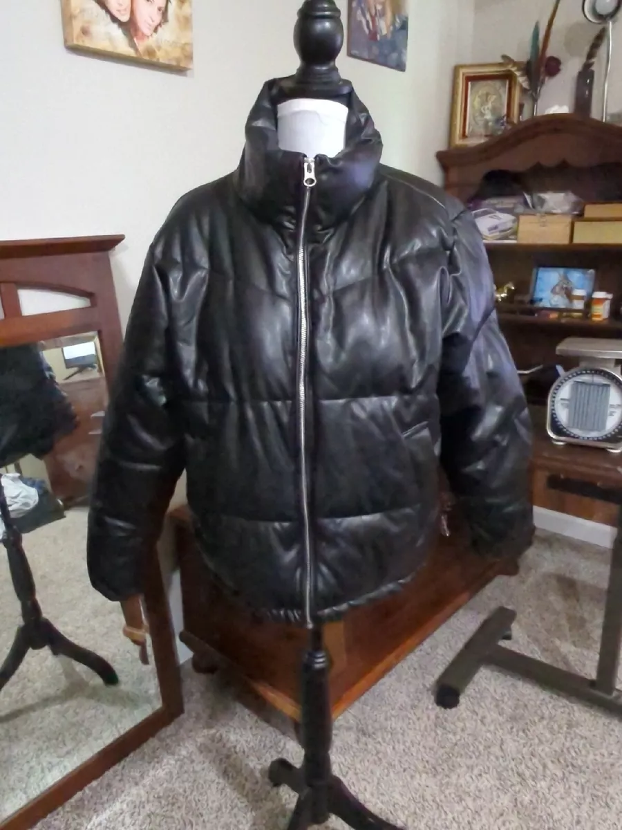 H M Divided Men s Size M Black Puffy Puffer Jacket eBay