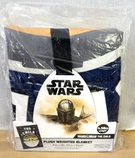 Star Wars The Mandalorian The Child 4.5 lbs Plush Weighted Blanket 36” x 48” 