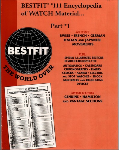 BESTFIT 111 & 111A - ENCYCLOPEDIA SPARE PARTS WATCHES -  FILES IN PDF FORMAT 