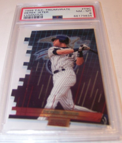 Derek Jeter [Luminous] #T9C 1999 Stadium Club Triumvirate card