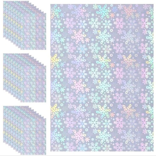 Clear Glitter Holographic SelfAdhesive Waterproof Vinyl Sticker A4 Overlay Paper - Picture 14 of 17