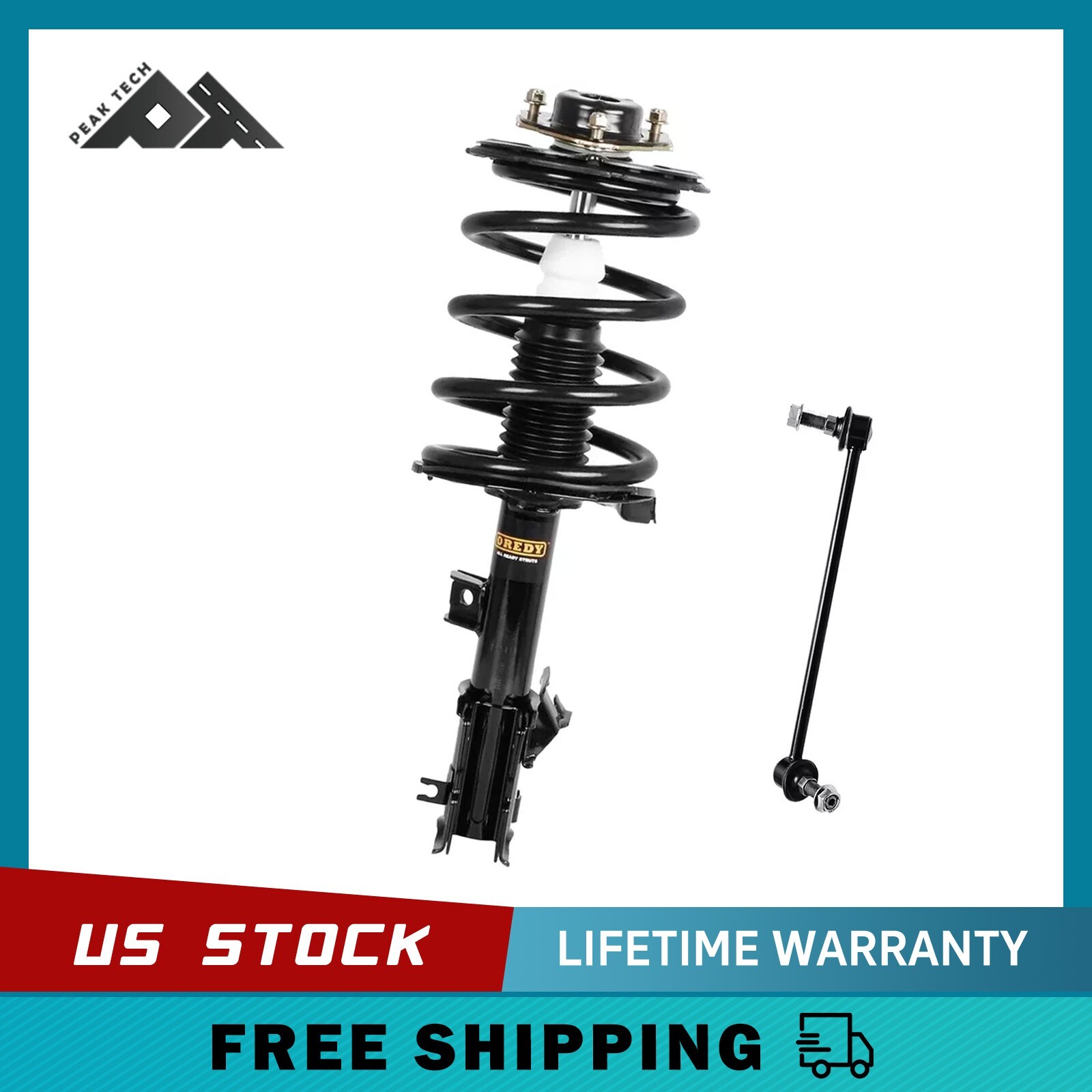 1+1 Front Left Side Strut + Sway Bar for 2003 - 2007 Nissan Murano