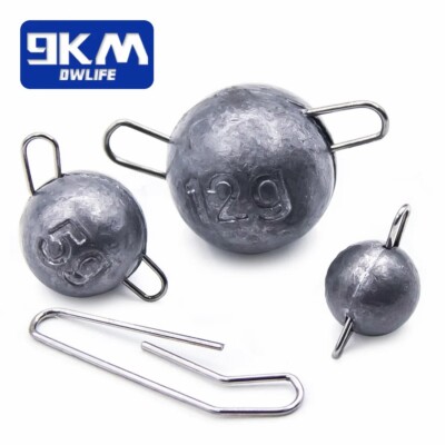 10~30Pcs Cheburashka Cheb Ball Sinkers 2~12g Weight Jig Head