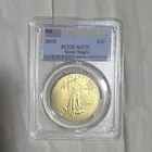 U.S. Mint 2019 Gold Eagle 1 oz Gold PCGS MS70 Business Strike Fineness 0.9167