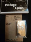 VINTAGE NATIONAL BE MY VALENTINE 1 OZ .999 FINE SILVER BAR