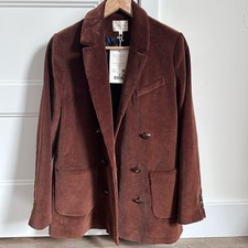 NWT 🇫🇷 Sézane Corduroy Michele Jacket Blazer Brown Size US 6