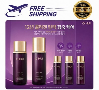 O HUI Age Recovery The Collagen Set Skin Softener 100ml Emulsion 100ml + 20ml x3