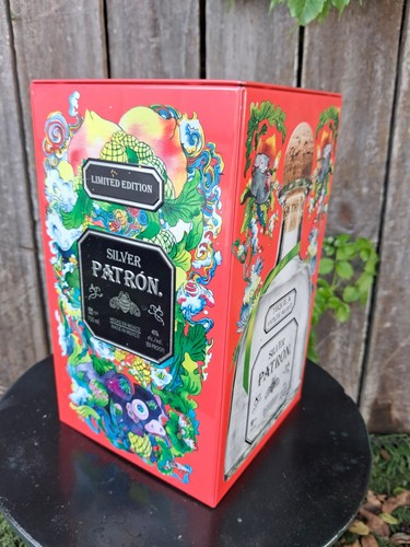 Limited Edition Patron Silver Tin Box Collectible Great Condition