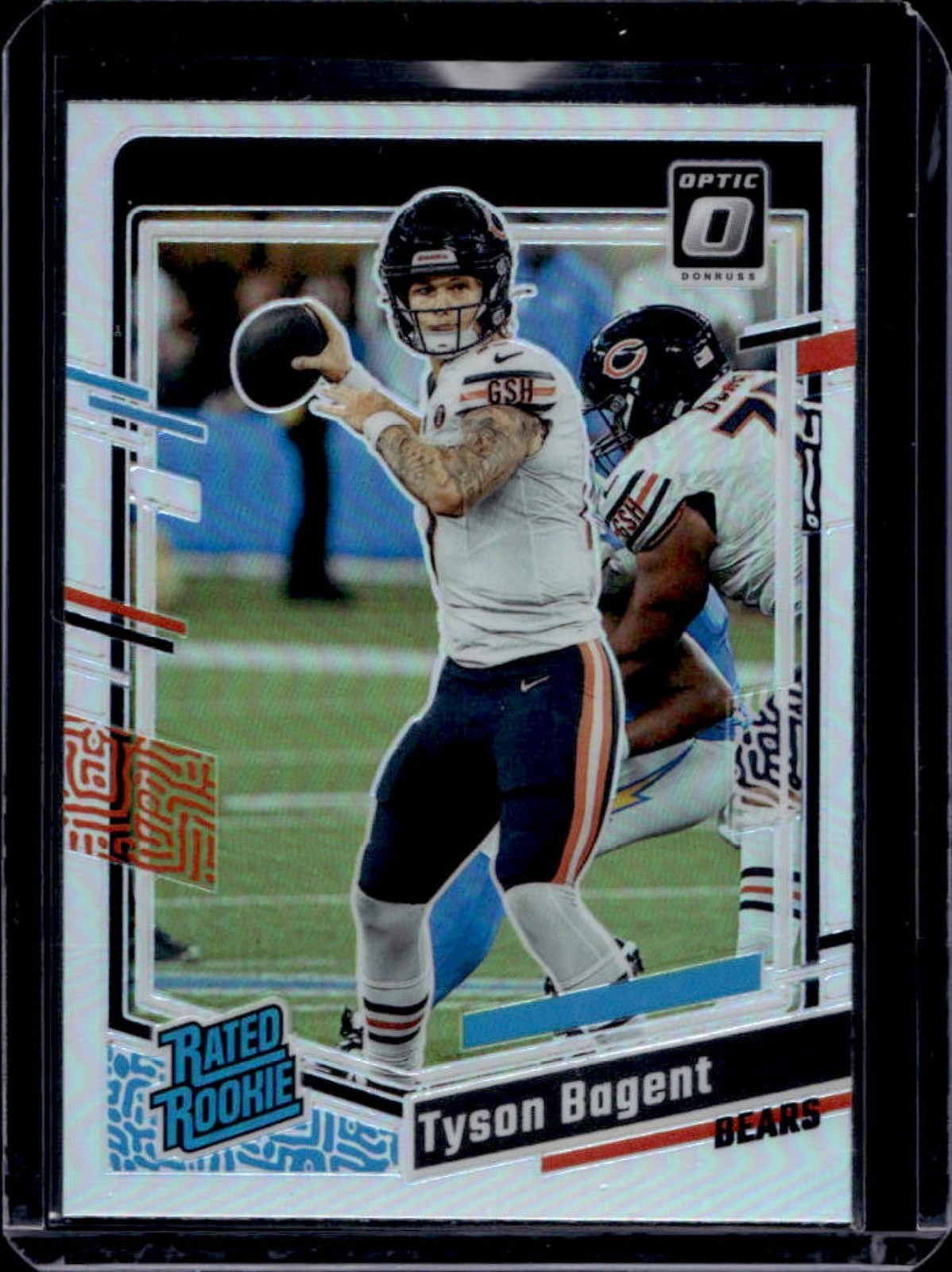 2023 Donruss Optic Tyson Bagent Holo Prizm Rated Rookie #216 Bears