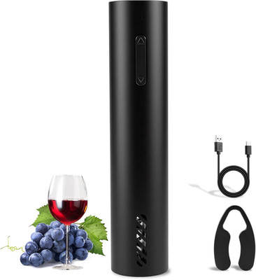 Rechargeable Electric Wine Bottle Opener with Foil Cutter - One-Click