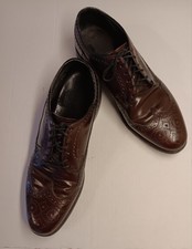 Vintage Hanover Men's Long Wing Tip 2366 Burgundy Goodyear Men's Shoes Size 10