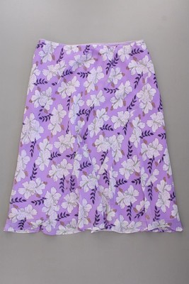 Esprit Y2K Vintage Rock für Damen Gr. 38, M mit Blumenmuster lila aus Polyester