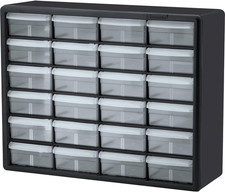 Akro-Mils 24 Drawer 10124, Plastic Parts Storage Hardware and Craft Cabinet, W